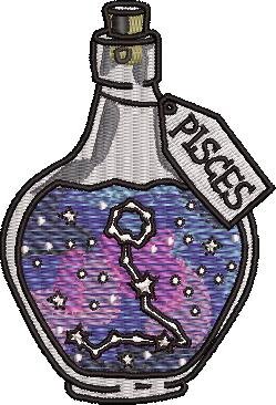 Pisces Charm Bottle