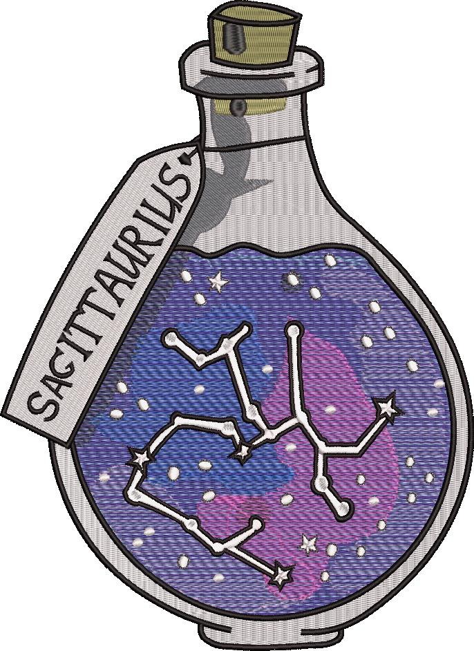 Sagittarius Charm Bottle