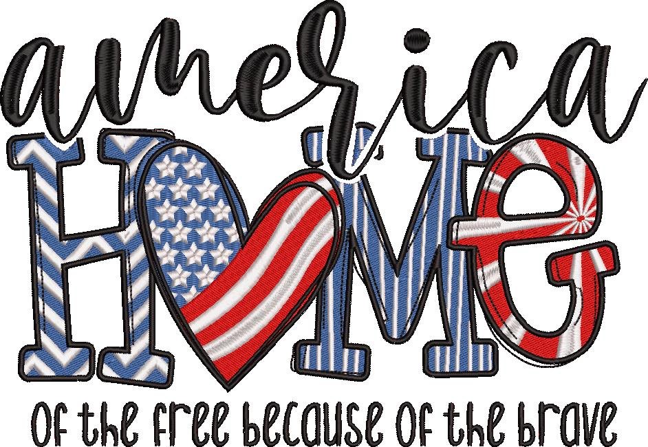 America Home Word Art America Home Word Art