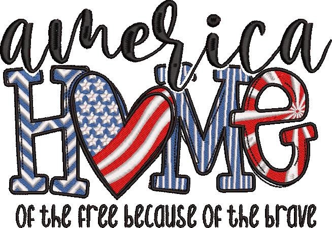 America Home Word Art America Home Word Art