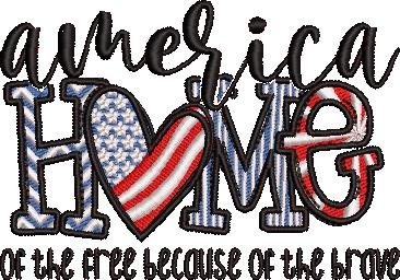 America Home Word Art America Home Word Art