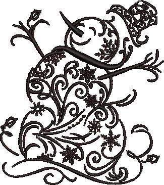 Filligree Snowman Filligree Snowman