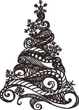 Zentangle Christmas Tree Zentangle Christmas Tree