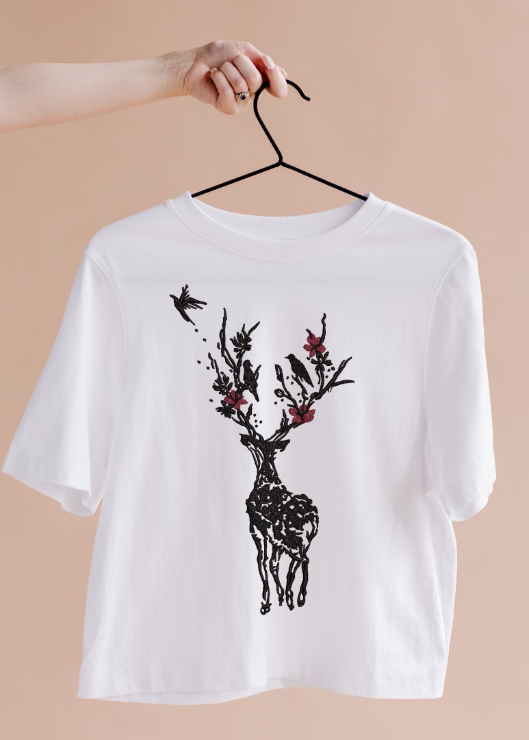 Artistic Deer Silhouette