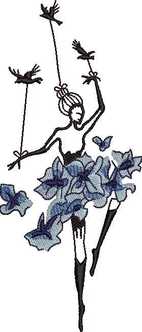 Birds With Ballerina Birds With Ballerina