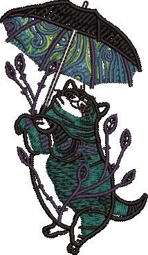 Cat With Umbrella Cat With Umbrella
