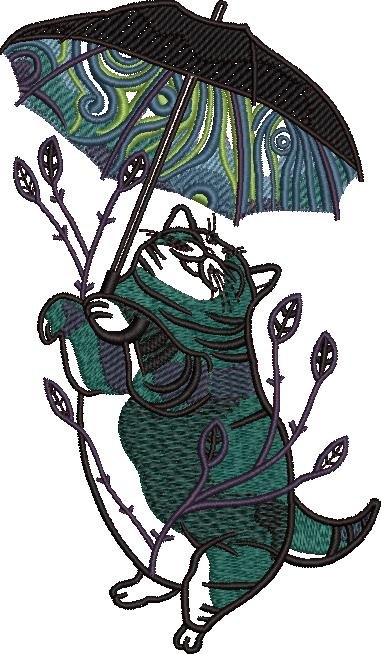 Cat With Umbrella Cat With Umbrella