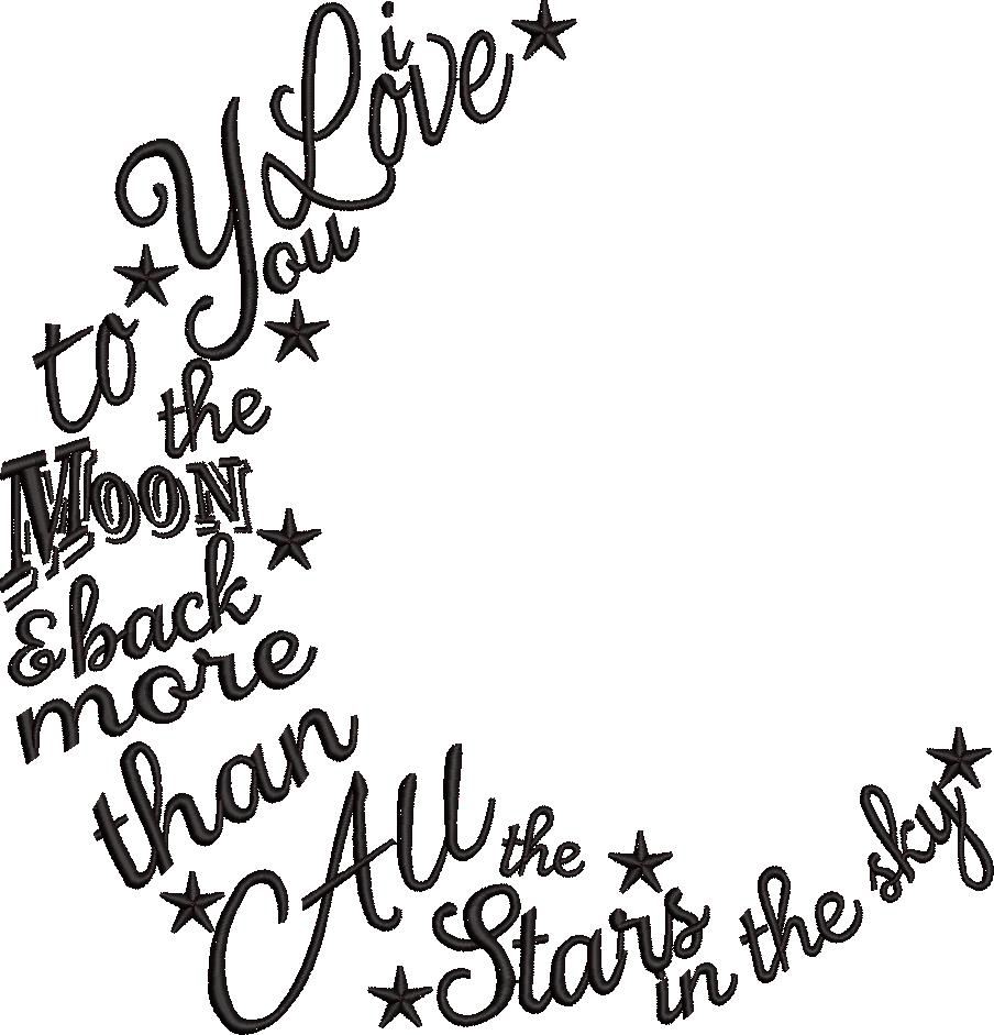 I love You To The Moon Quote I love You To The Moon Quote