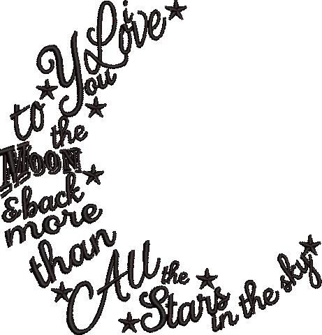 I love You To The Moon Quote I love You To The Moon Quote