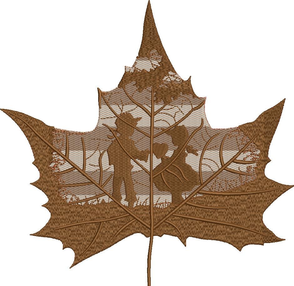 Scene In A Maple Leaf Scene In A Maple Leaf