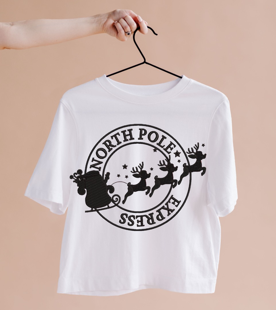 Reindeer North Pole Express Design