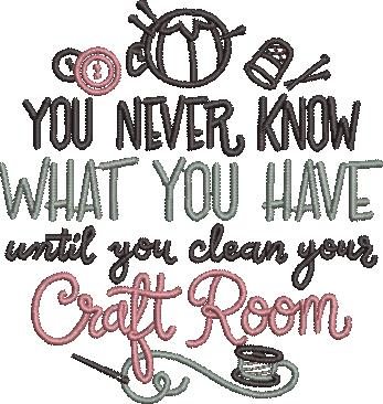 Clean Your Craft Room Quote