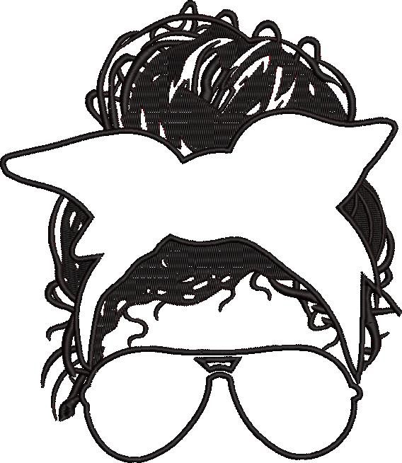 90s Mom Rugrats Messy Bun Silhouette 90s Mom Rugrats Messy Bun Silhouette