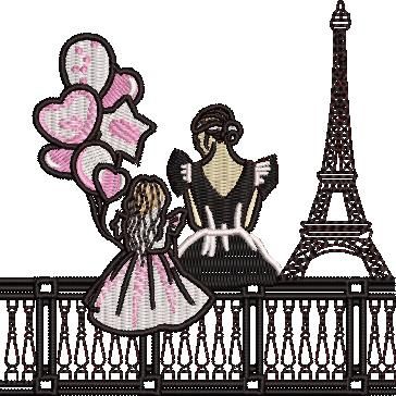 Cute Mom And Daughter In Paris Cute Mom And Daughter In Paris