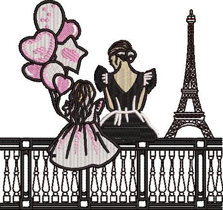 Cute Mom And Daughter In Paris Cute Mom And Daughter In Paris