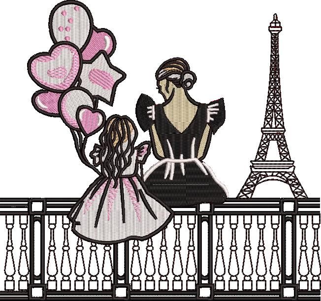Cute Mom And Daughter In Paris Cute Mom And Daughter In Paris