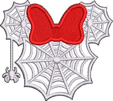 Mouse Head Spider Web Patch Mouse Head Spider Web Patch