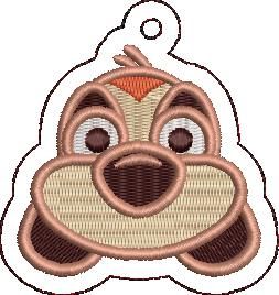Monkey Face Key Fob
