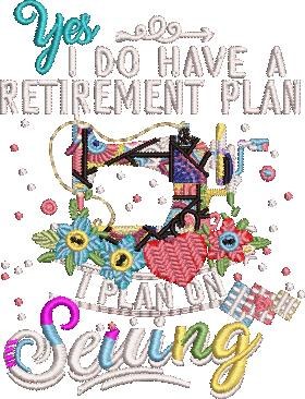 Retirement Plan Sewing Quote
