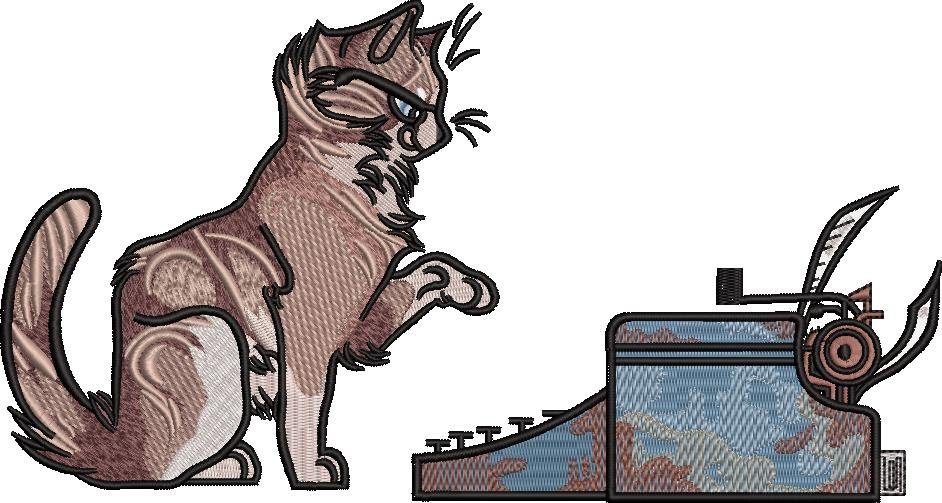 Cat With Typewriter