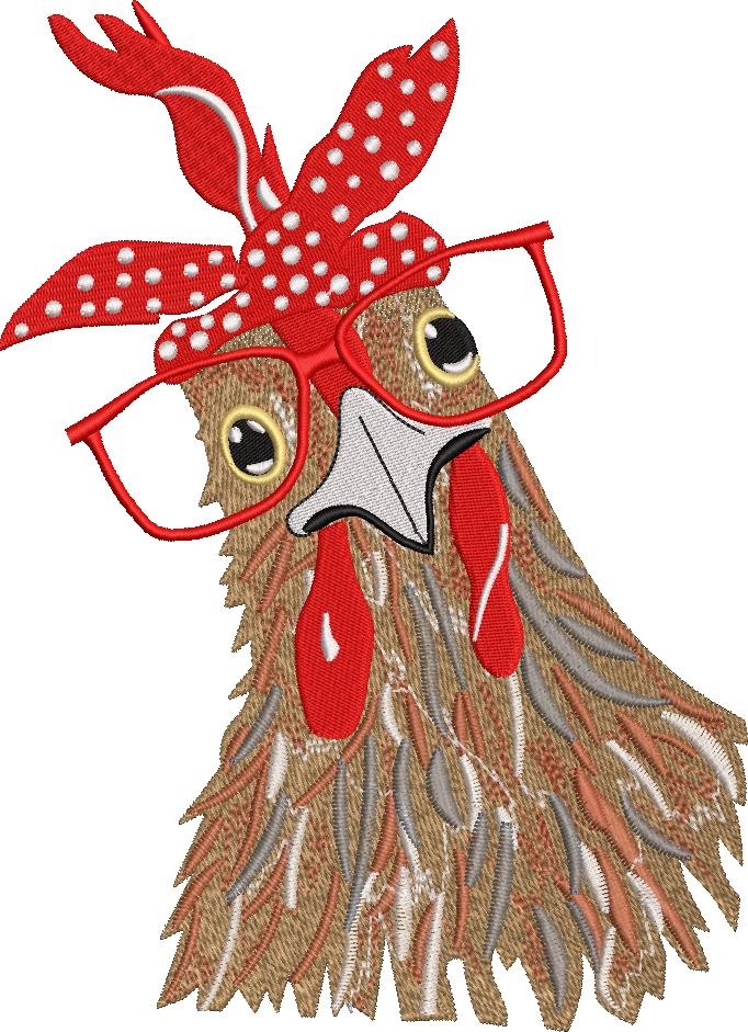 Rooster With Glasses