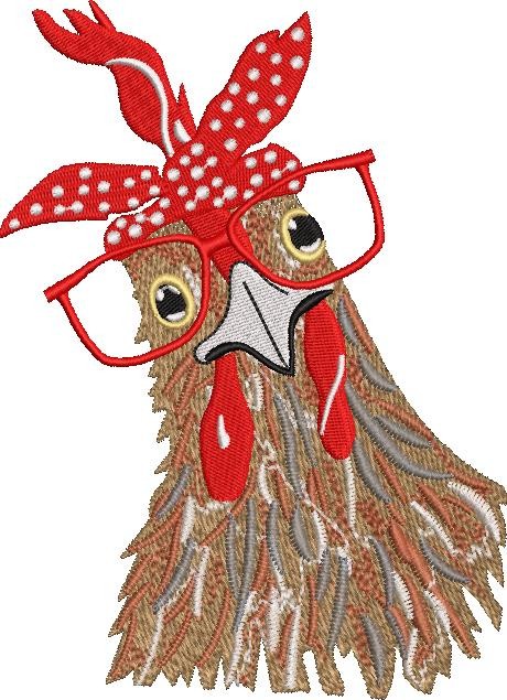 Rooster With Glasses