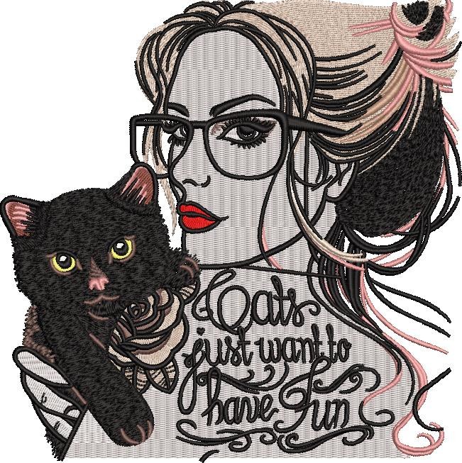 Cats Just Want To Have Fun Girl Quote Cats Just Want To Have Fun Girl Quote