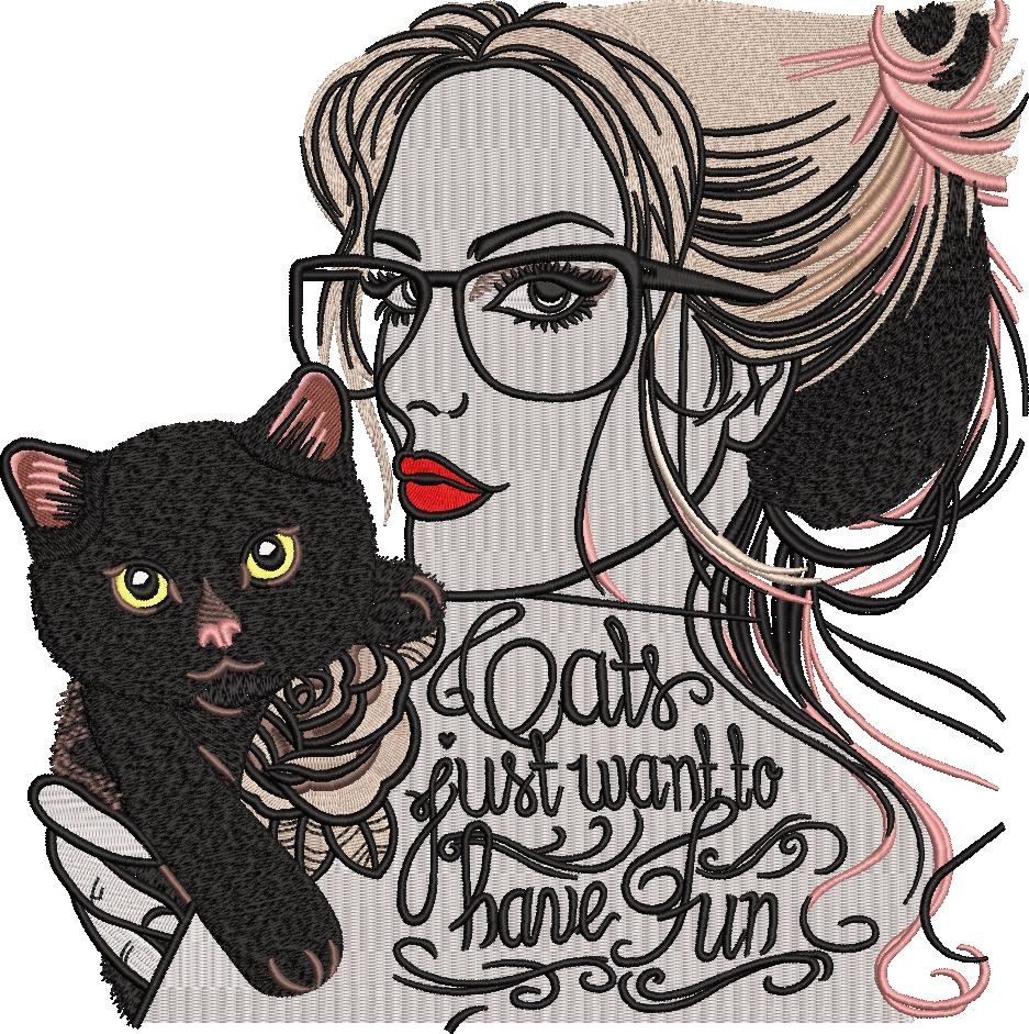 Cats Just Want To Have Fun Girl Quote Cats Just Want To Have Fun Girl Quote