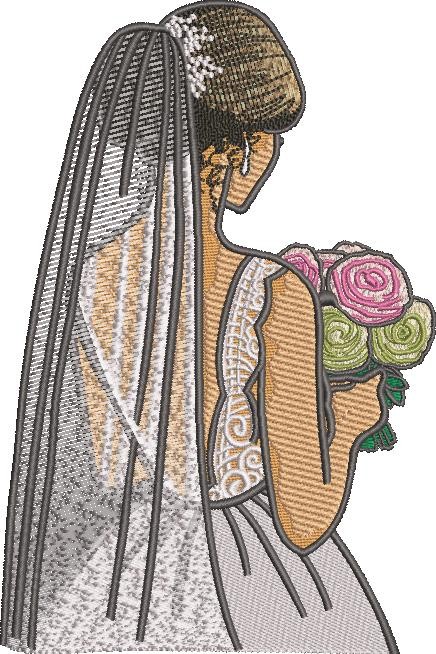 Bride Holding Bouquet