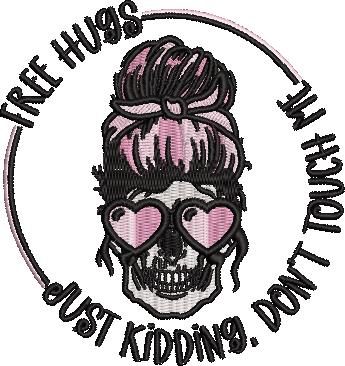 Free Hugs Girl Skull Quote Free Hugs Girl Skull Quote