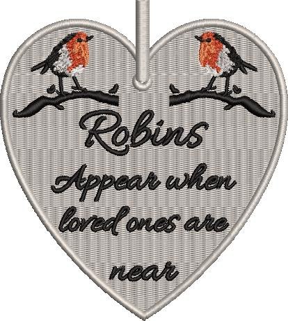 Robins Appear Heart Quote