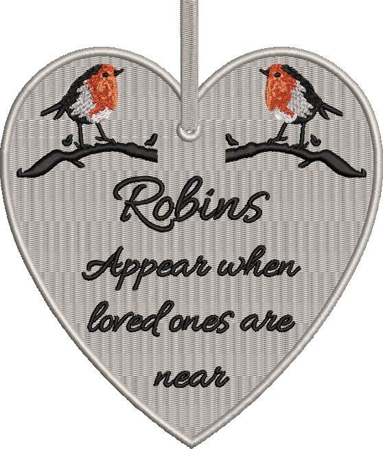 Robins Appear Heart Quote