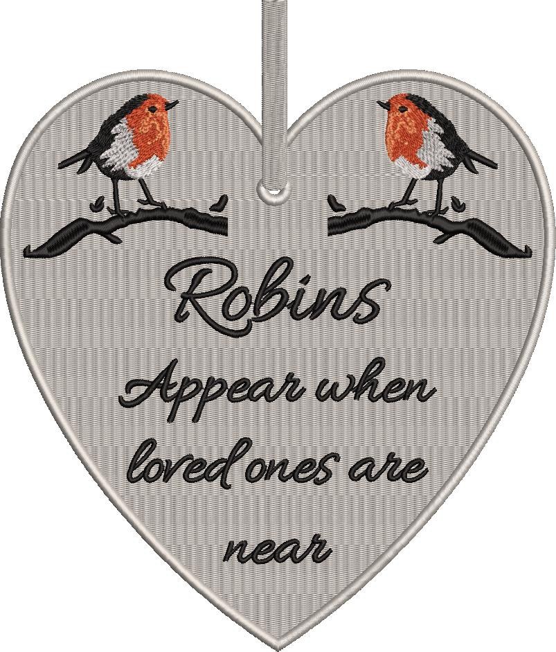 Robins Appear Heart Quote