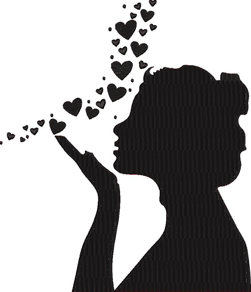 Girl In Love Silhouette Girl In Love Silhouette