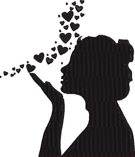 Girl In Love Silhouette Girl In Love Silhouette