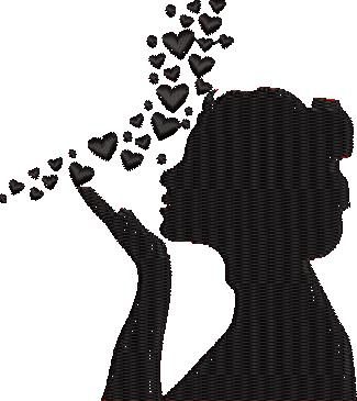 Girl In Love Silhouette Girl In Love Silhouette