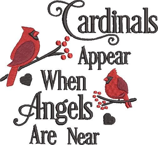 Cardinals Appear Near Angels Cardinals Appear Near Angels