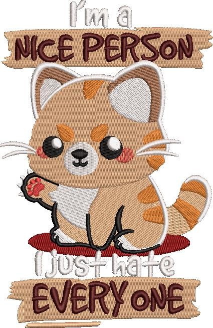 I Just Hate Everyone Funny Cat Quote I Just Hate Everyone Funny Cat Quote