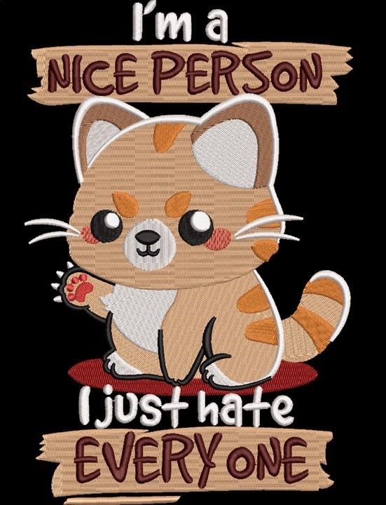 I Just Hate Everyone Funny Cat Quote I Just Hate Everyone Funny Cat Quote