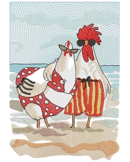 Cute Chicken Couple Cute Chicken Couple