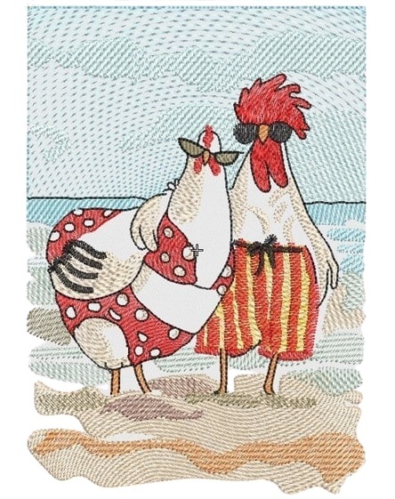 Cute Chicken Couple Cute Chicken Couple