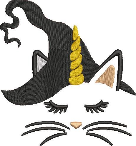 Unicorn Cat Witch Face Unicorn Cat Witch Face