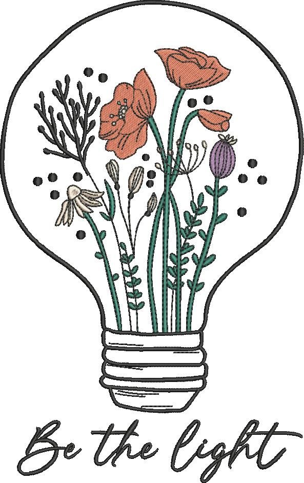 Be The Light Floral Bulb Be The Light Floral Bulb