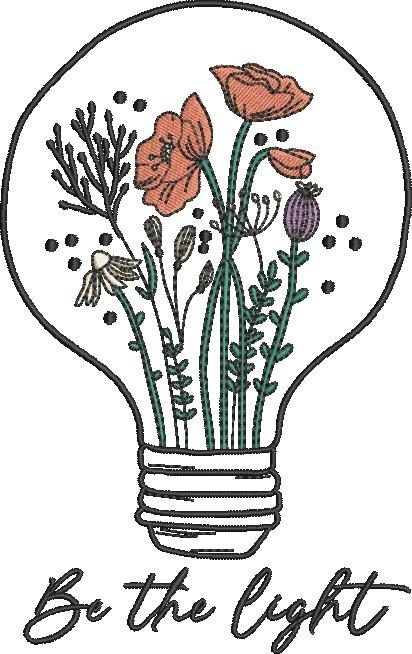 Be The Light Floral Bulb Be The Light Floral Bulb