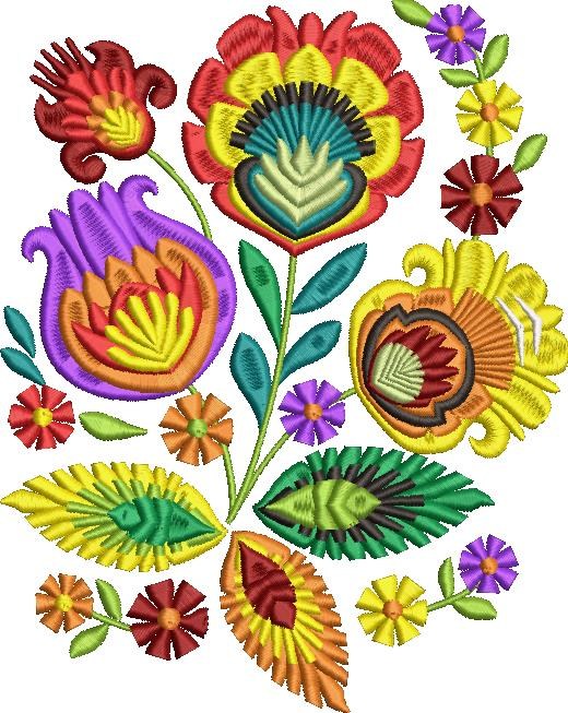 Polish Folk Flowers