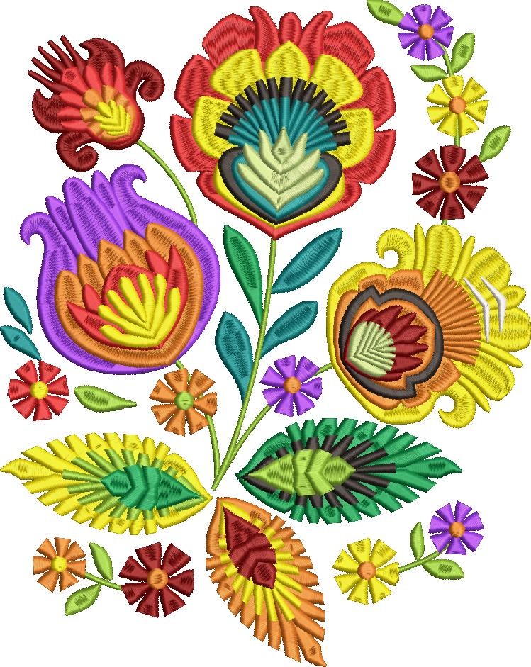 Polish Folk Flowers