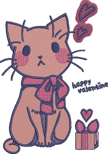 Happy Valentines Cat