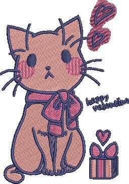 Happy Valentines Cat