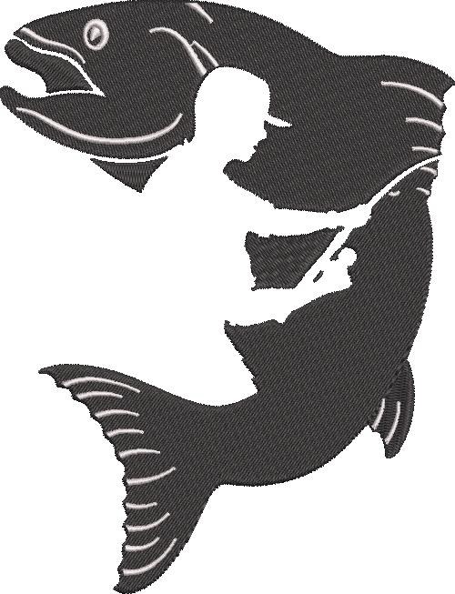 Fish And Fisherman Silhouette Fish And Fisherman Silhouette