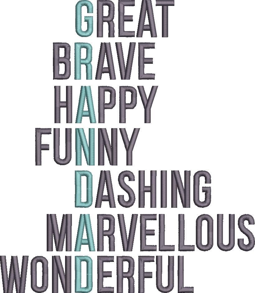 Love Granded Word Art Love Granded Word Art
